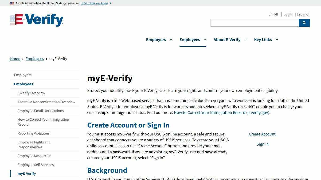 myE-Verify | E-Verify